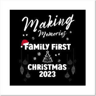 Making Memories Family Christmas 2023 Matching Pajamas Cute Posters and Art